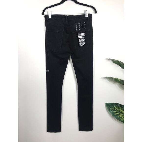 Ksubi NWT Van Winkle Ace Black Slice Jeans Mens 30 Designer Made Turkey - Picture 6 of 12